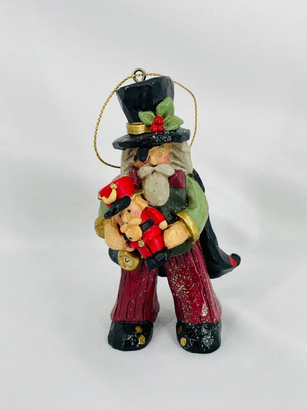 Vintage 2000s Kurt Adler Pirate Santa Nutcracker Christmas Ornament